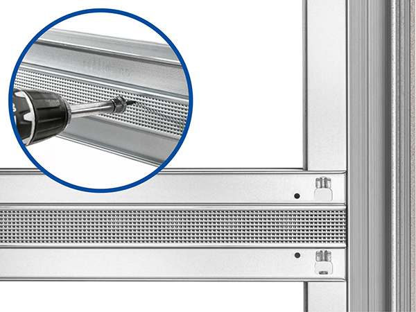 Horizontal reinforced perforated bars - ECLISSE patent