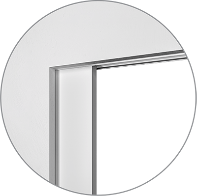 Sliding pocket door without jambs