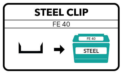 Steel clip