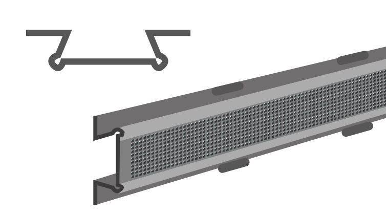 Horizontal reinforced bars