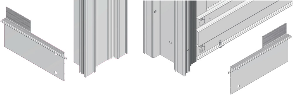 ECLISSE Syntesis Baseboard terminal elements 15 mm