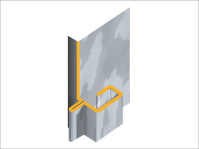 Vertical reinforced bars