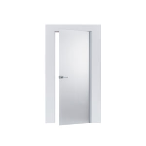 ECLISSE flush-to-the-wall glass hinged door