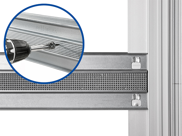 Horizontal reinforced perforated bars - ECLISSE patent