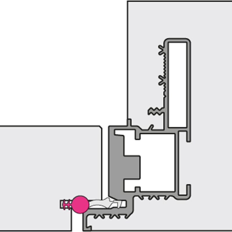 Soundproofing gaskets for flush door with acoustic performance